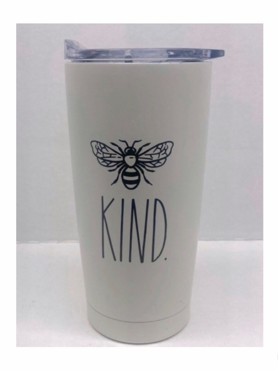 Rae Dunn Other - New Rae Dunn Bee Kind Tumbler with Lid Insulated Stainless Steel 17 oz 🐝